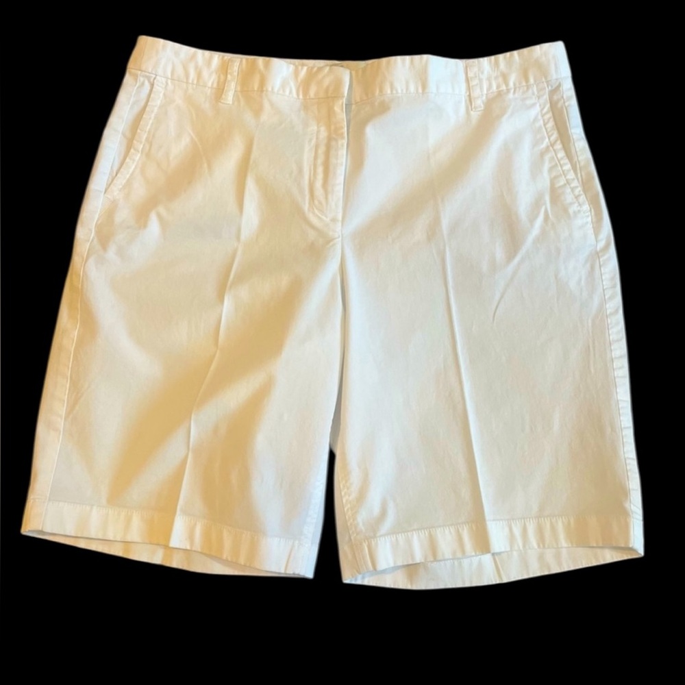 J.Crew Women’s White Bermuda Shorts - Size 12
